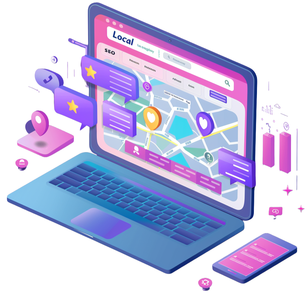 Local 1 Local SEO showing Google Maps rankings and business listings